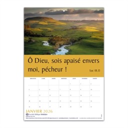 Calendrier Paroles de Vie 2026