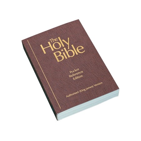 Bible de poche en Anglais, bordeaux avec références, version King James