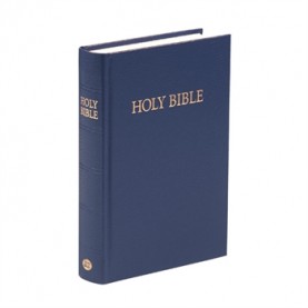Bible en Anglais, petit modèle rigide bleue, version King James