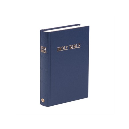 Bible en Anglais, petit modèle rigide bleue, version King James