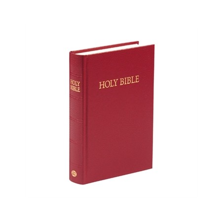 Bible en Anglais, petit modèle rigide bordeaux, version King James