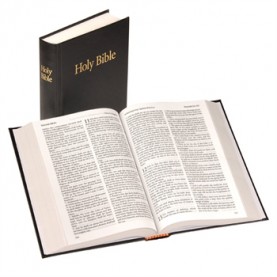 Bible en Anglais, moyen modèle rigide noire, version King James