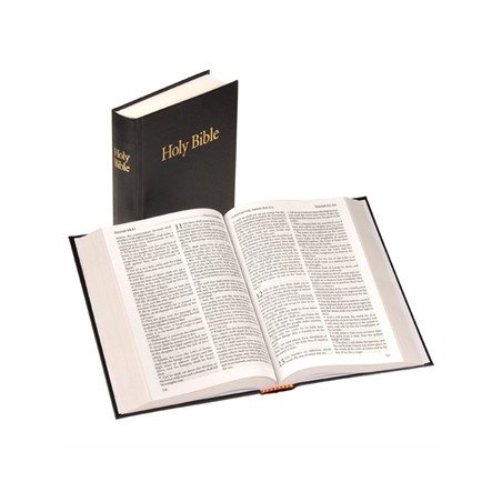 Bible en Anglais, moyen modèle rigide noire, version King James