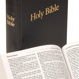 Bible en Anglais, moyen modèle rigide noire, version King James