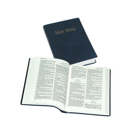 Bible en Anglais, moyen modèle souple bleue, version King James