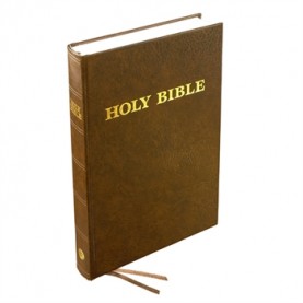 Bible en Anglais, modèle confort rigide brun, version King James