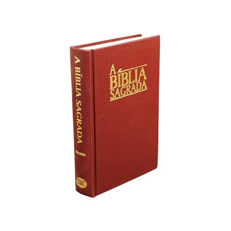 Bible en Portugais rouge, petit modèle