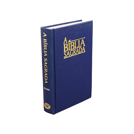 Bible en Portugais bleue, petit modèle