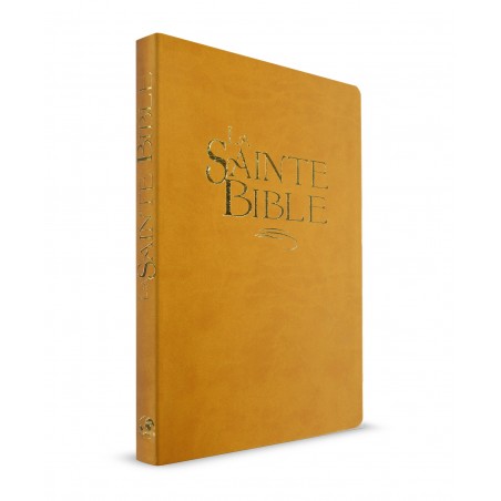 Bible Confort souple Ocre, tranche or
